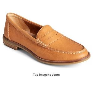 Sperry Women's Seaport Penny Leather Loafers Tan Size 7.5